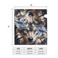 thumbnail image 4 of Gukieu Vintage Blue Floral Wolf Print Magnetic Mailbox Cover, Sun-proof and Waterproof Home Yard Mailbox Cover-25.5x21 in, 4 of 8