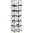 thumbnail image 4 of 6-Tier Stackable Closet Organizers and Storage Shelves, Closet Shelf Organizer Basket Bins, Foldable Sweater Storage for Clothes Organizer System, 4 of 8