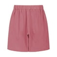 thumbnail image 5 of ZACPNCV Boys School Uniform Shorts Stretch Pull On Chino Shorts Youth Cropped Shorts with Pockets Pink 7-8 Years, 5 of 7