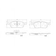 thumbnail image 3 of Brembo 17-19 Jaguar F-Pace/XE/XF Front Premium NAO Ceramic OE Equivalent Pad, 3 of 3