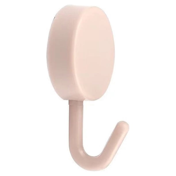 Cateissary Colgador de pared de 10 piezas, gancho de almacenamiento autoadhesivo, organizador de llaves para el hogar, organizador de bufanda para Organizadores de utensilios de cocina Rosado