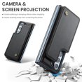 thumbnail image 4 of Dteck Case for Samsung Galaxy Z Fold  7,Magnetic PU Leather Card Slots Wallet Case with RFID Blocking Shockproof Protective Stand Phone Cover for Women Men,Black, 4 of 7