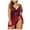 Red, variant on Plus Size Women's Satin Sleepwear Set Lingerie Nightgown With Adjustable Straps Home Dress For Ladies Lingerie plus Size Adult Lingerie Womens Latex Lingerie Bra Garter Belt with Clips Corset