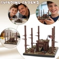 thumbnail image 3 of Castle Byers Building Blocks Set 417PCS Forest Hut Scene Model with Flag & Trees Rustic Survival Shelter DIY Construction Kit Display Decor Collectible, 3 of 8