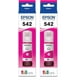 thumbnail image 1 of Botella de tinta Epson T542 EcoTank de ultra alta capacidad magenta x2, 1 of 7
