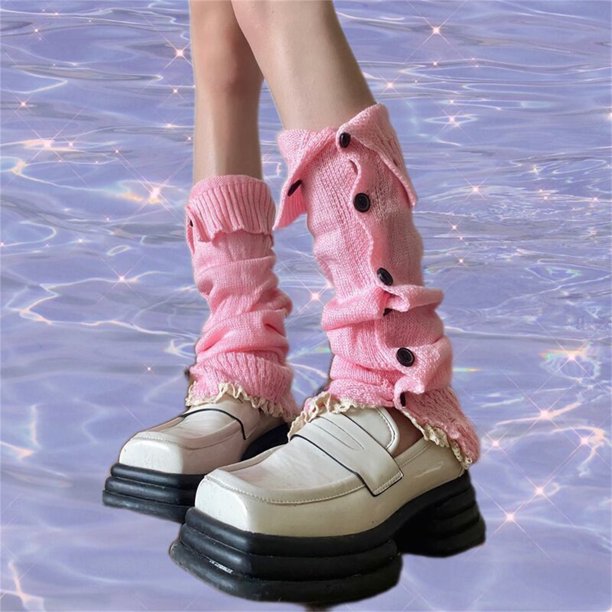 Txlixc Pantalones de punto para mujeres accesorios de calcetines Lolita Txlixc moda
