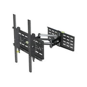 Level Mount Cantilever Universal Full Motion DC65MC - Mounting kit (wall plate, mounting adapter, 2 support arms) - for flat panel - steel - black - screen size: 34" - 65"