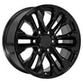 thumbnail image 3 of OE Wheels CV69 18 Inch Rim Fits Silverado 1500 Style 6x139.7 18x8.5 Gloss Black - Hollander 5905 (1), 3 of 5