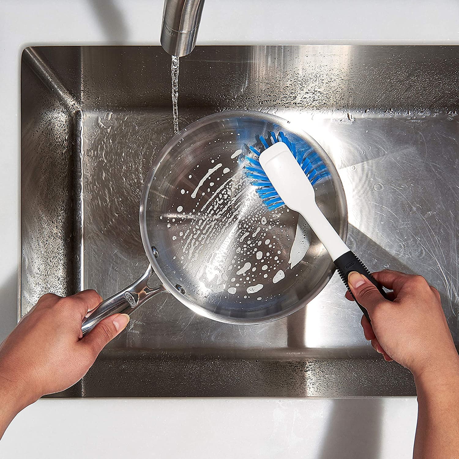 Oxo Good Grips 10-1/2 in. L Soap Dispenser Dish Brush For Kitchen  #VSHE1206713, 1067529