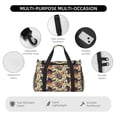 thumbnail image 4 of Kdxio Fashion Hippie Girl Travel Duffel Bag Gym Bag Weekender Travel Bag Gym Bag for Women &Men Airplane Travel Essentials for Flying, 4 of 7