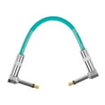 thumbnail image 1 of Milaget Guitar Patch Cable Electric Guitar Cable Length 15cm PVC Shell Connector Line cyan, 1 of 9