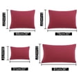 thumbnail image 6 of Unique Bargains 2-Pack 1800D Microfiber Solid Pillowcases Wine Travel, 6 of 8