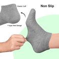 thumbnail image 5 of FITDON 6 Pairs Trainer Socks for Women and Men, Non Slip Ankle Socks Low Cut Cotton Liner Socks,Gray, 5 of 7