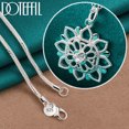 thumbnail image 1 of Aoxiang-collar con colgante de circonita AAA tallada hueca de Plata de Ley 925 para mujer, joyería con dijes de boda a la moda, 1 of 2