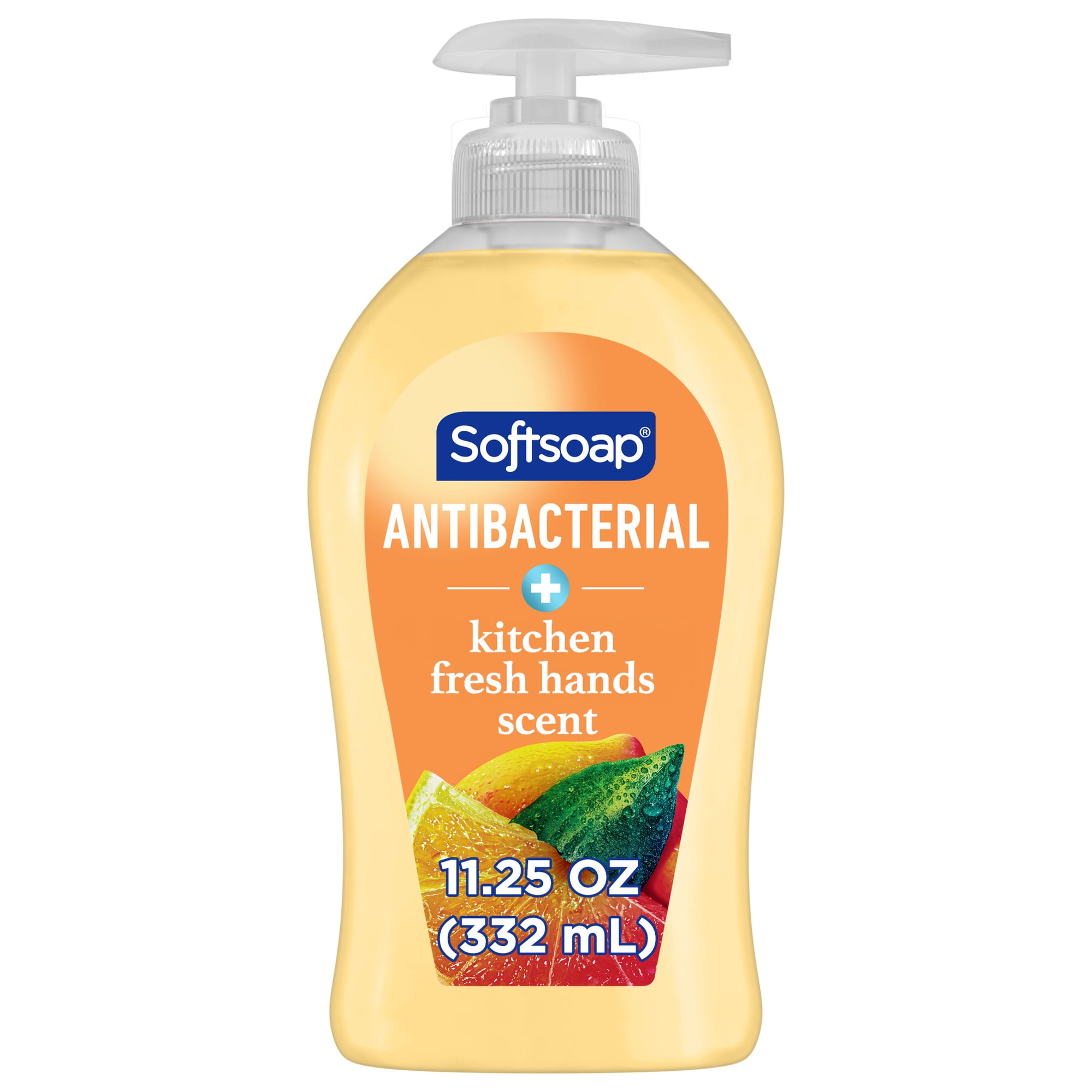 Softsoap Antibacterial Hand Soap, Eliminates 99% of Bacteria, Kitchen Fresh Hands Scent, 11.25 fl oz