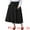 Black, variant on DARING DIVA Women's Plus Tie Knot A-Line Flowy Swing Midi Skirts with Pockets 1X Black