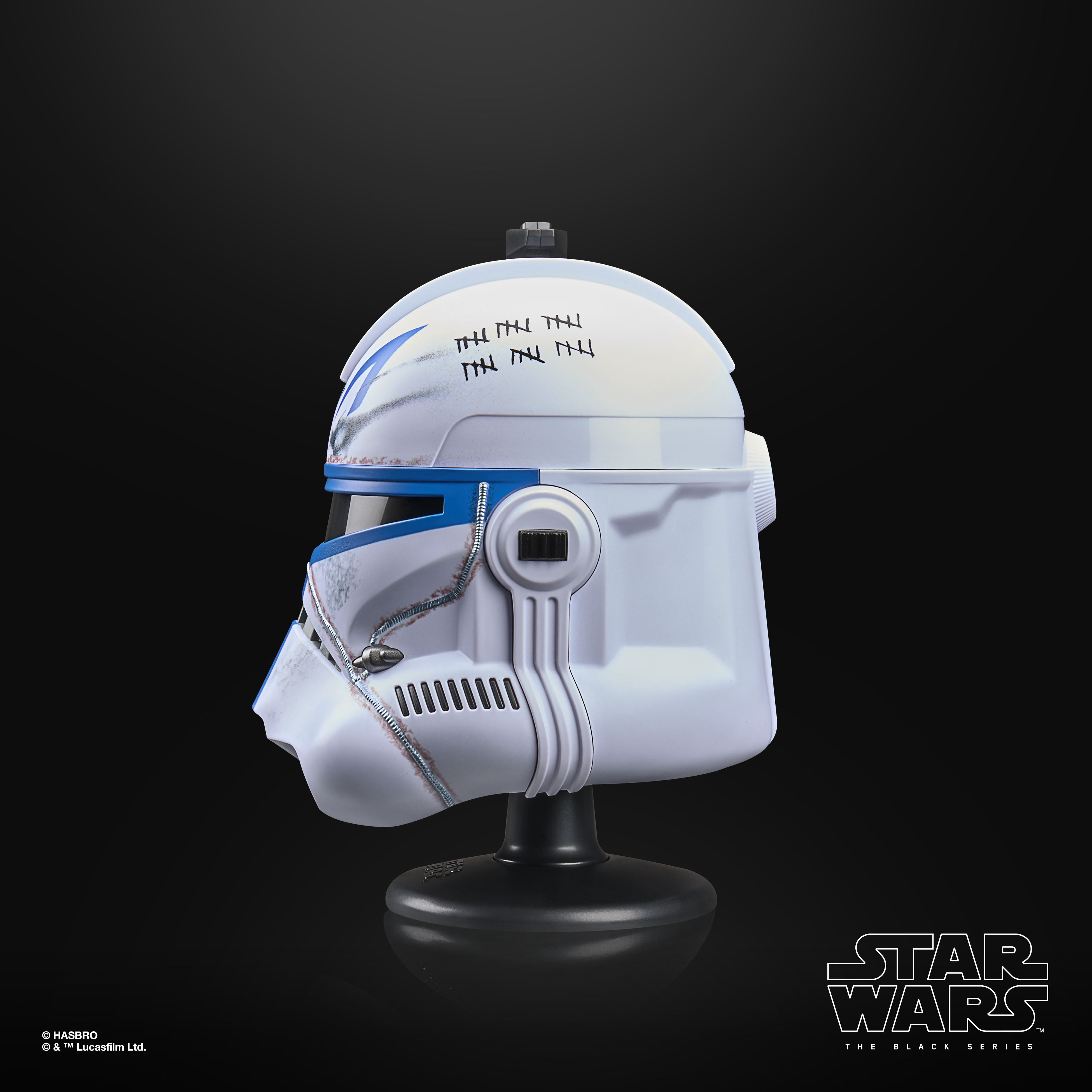 Star Wars The Black Series Clone Captain Rex Premium Mini Helmet for Display, 6 In. Scale
