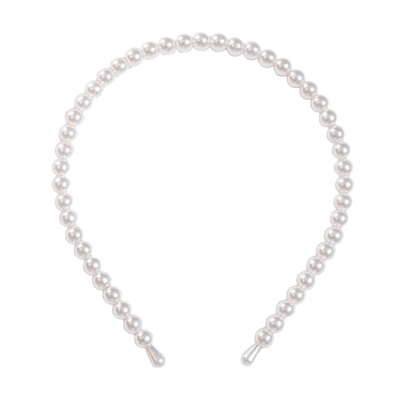 Wxqbjtam Fashion Women Lady Faux Pearl Headband Girls Hairband Hair Hoop Accessories A