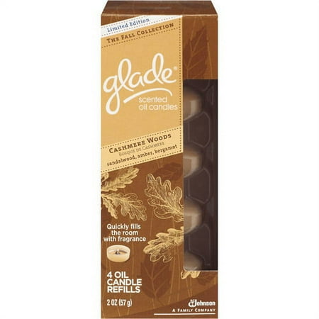 Glade Gld Scntd Oil Cndl Rf Cashmer Woods 2 Oz