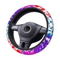 thumbnail image 5 of YFYANG Universal Elastic Color Abstract Watercolor Car Steering Wheel Cover, Non-Slip Sweat Absorbent, 5 of 8