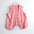 thumbnail image 5 of Joernso Women Denim Vest with Pockets Sleeveless Buton-down Loose Solid Color Cardigan V Neck Urban Style Waistcoat for Outdoor Travel Commuting, 5 of 8