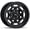 Matte Black, variant on RockTrix RT117 17 inch Wheel for 2004-2026 Ford F150, 17x9 6x135 Rims -12mm Offset, 4.5in Backspacing, Machined Gunmetal, 2200 lb Weight Rating, Also compatible with Bronco Raptor