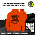 thumbnail image 2 of Opinion Of Me - Safety Orange Hi-Vis Hoodie, 2 of 2