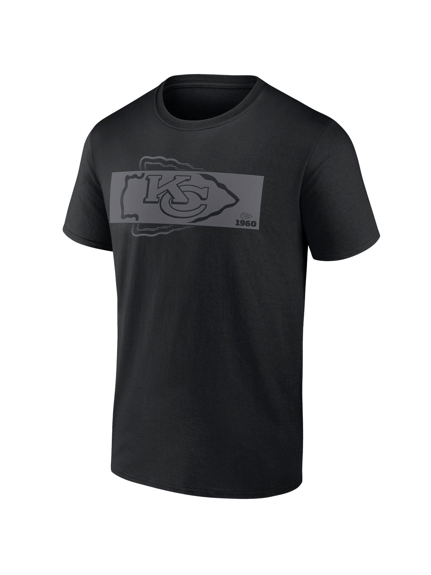 NFL Kansas City Chiefs Men's Cotton Black Short Sleeve T-Shirt
