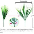 thumbnail image 4 of 12Pcs Artificial Wheat Grass Faux Shrubs Plastic Greenery Plants Indoor Outdoor Home Garden Kitchen Bathroom Office Verandah Wedding Décor (Green), 4 of 9