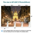 thumbnail image 3 of Peel and Stick Wallpaper Illuminated cityscape Zrinyi Street Budapest St Stephen s Basilica Modern Art Wall Mural Decor Self Adhesive and Removable 69in x 98in, 3 of 8