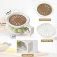 thumbnail image 6 of Fruit Vegetable Washing Bowl with Strainer, Multifunctional Produce Washer, Berry Container, Lettuce Keeper for Fridge Refrigerator Organization, Portable Strainers and Colander for Kitchen (Brown), 6 of 7