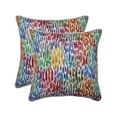 thumbnail image 2 of Pillow Perfect  Outdoor / Indoor Make It Rain Zinnia Blue 18.5-inch Throw Pillow (Set of 2), 2 of 4