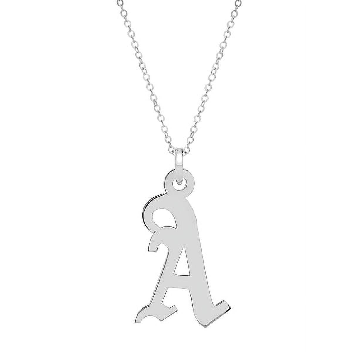 Personalized 3/4 inch Old English Letter Initial Pendant