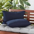 thumbnail image 2 of Sunbrella 21 x 14 in. Rectangle Outdoor Throw Pillow (2-Pack) - Canvas Navy, 2 of 6