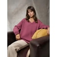 thumbnail image 4 of Thick Knit V-neck Sweater, 4 of 5