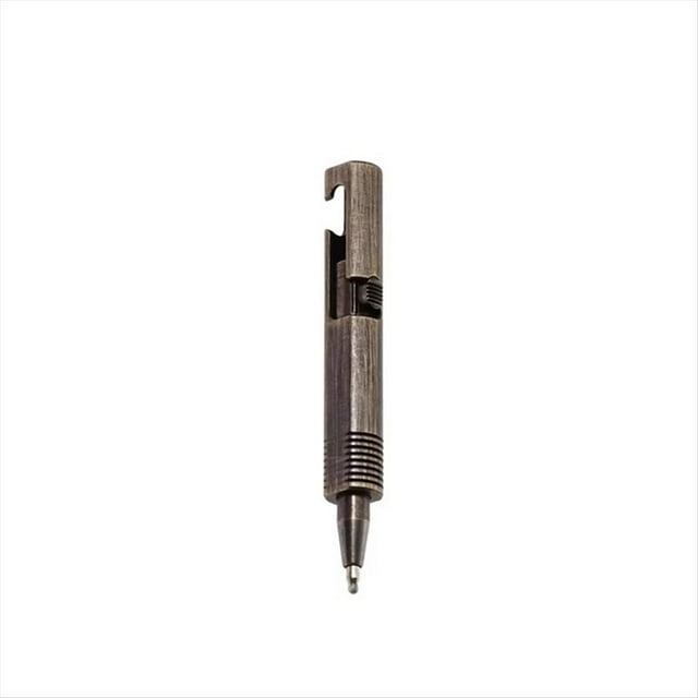 Bolígrafo Cilíndrico de Latón de Liberación Rápida, Bolígrafo Portátil de Bolsillo, para Viajes, Negocios, Firmas, B