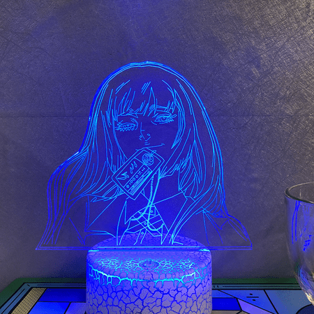 

JUSTUP LED Night Light Anime Character 3D Illusion Lamp 16 Colors Remote Control for Children s Christmas Gift Lights --- Crack Seat