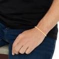 thumbnail image 3 of Floreo 10k Yellow Gold 2.5mm Solid Turkish Rope Chain Bracelet or Anklet, 3 of 4