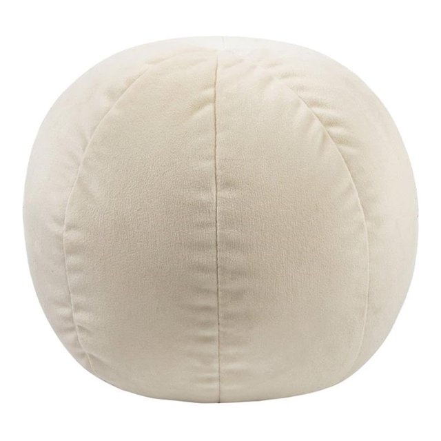 Almohada Tov Furniture Boba redonda, color crema, 35 cm