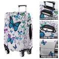 thumbnail image 5 of Purple Leaf Butterfly Pattern Luggage Cover Fashion Suitcase Cover Baggage Covers Fit 25-28 Inch Luggage (Go Travel), 5 of 5