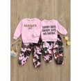 thumbnail image 4 of Toddler Girls Clothes 2T 3T 4T 5T Fall Outfits Baby Pullover Sweatshirt  Camouflage Pants Set Kids Winter Sweatsuit, 4 of 8