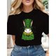thumbnail image 1 of Stylish St. Patrick's Day Print Crew Neck T-Shirt Women Cotton Soft Casual Short Sleeve Crew Neck ToCamisetas de verano para mujer, manga corta, cuello redondo, casual, lindo, con gráficos, camisetas, 1 of 6