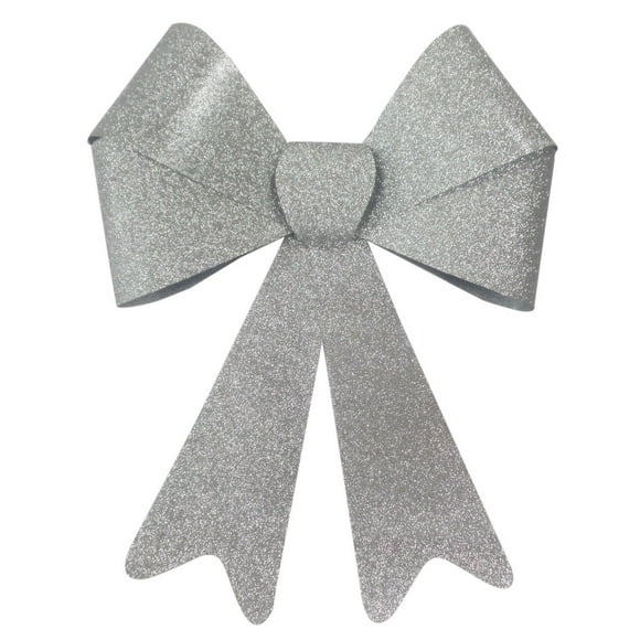 Nœud de Noël argenté Import-Creative Design en PVC