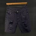 thumbnail image 2 of Men's Casual Denim Shorts for Summer Adventure Hop Streetwear Design for Teens and Adults Lightweight and Stylish, 2 of 8