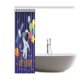 thumbnail image 2 of WOPOP Cute Astronaut In Outer Space Bathroom Waterproof Fabric Shower Curtain 66x72 inches, 2 of 2