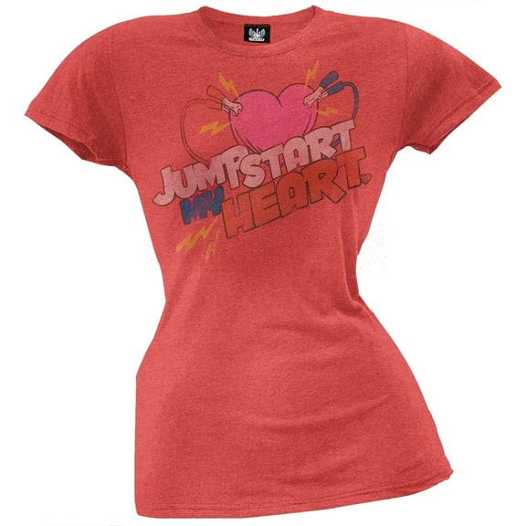 Jump Start My Heart Ladies T-Shirt  - X-Small