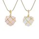 thumbnail image 1 of 2 Pcs Birth Stone Heart Necklace Girls Diamond Castle Necklace For Teen Girls, 1 of 5