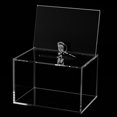thumbnail image 2 of Acrylic Donation Box with Lock Clear Ballot Box with Sign Holder Portable Suggestion Box, 2 of 6