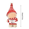 thumbnail image 2 of Knitted Doll Outfit Set with Striped Hat Sweater and Scarf Soft Acrylic Yarn for Holiday or Winter Theme Dolls Accessories, 2 of 4