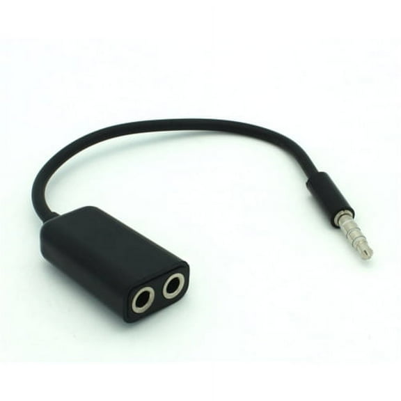 Compatible With Samsung Galaxy S10e S10  S10 - 3.5mm Headset Headphone Splitter Earphone Speaker Audio Y Adapter 2-Port Black J4W